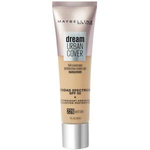 Maybelline Dream Urban Cover flawless Coverage Foundation SPF 50, Soft Tan 3/$20